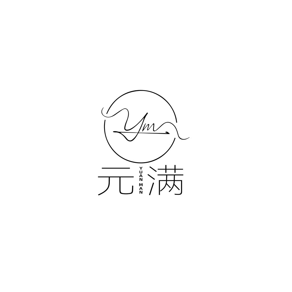 简洁线条艺术logo设计