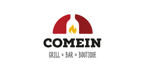 Comein Grill Bar Boutique Logo设计