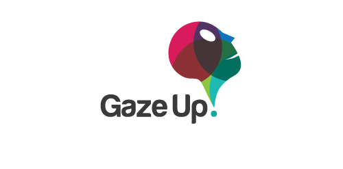 Gaze Up Logo设计:简洁抽象的视觉传达