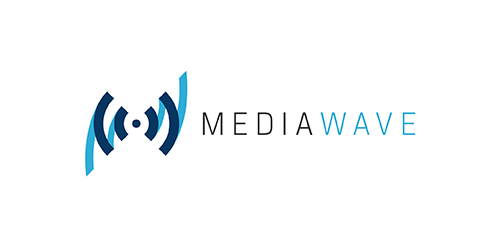 MediaWave Logo设计：现代简洁的媒体品牌标识