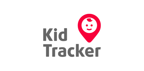 Kid Tracker Logo设计:儿童定位标识
