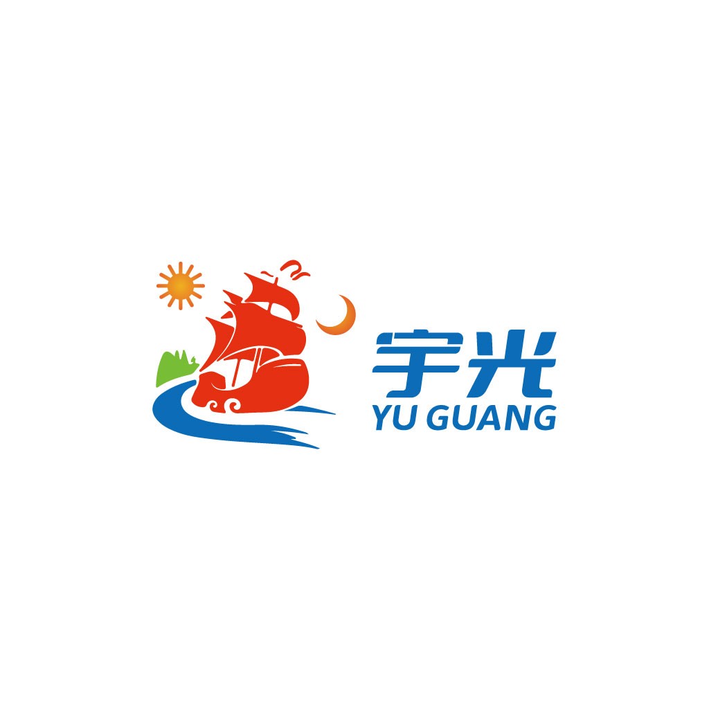 创意船帆日月logo设计