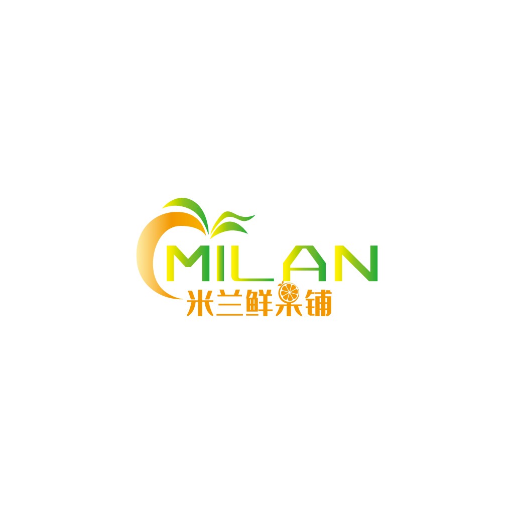 米兰鲜果铺logo设计