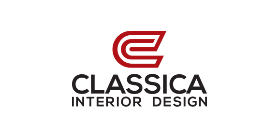 现代简约风格的CLASSICA室内设计logo设计