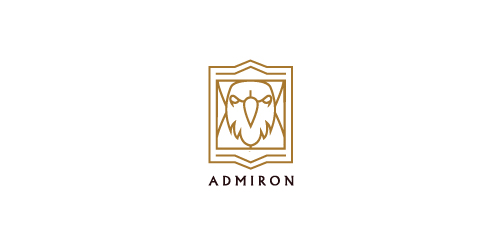 简约线条鹰头logo设计