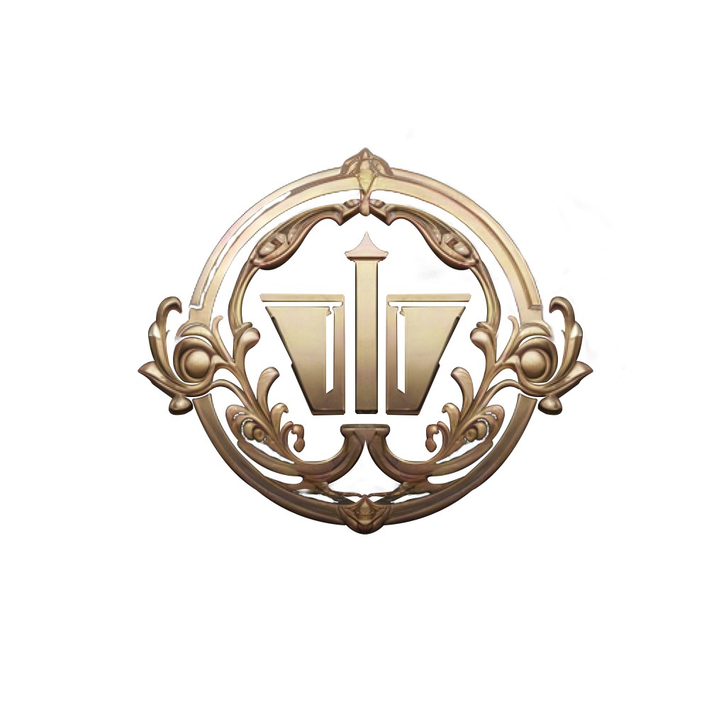 优雅金色徽章logo设计