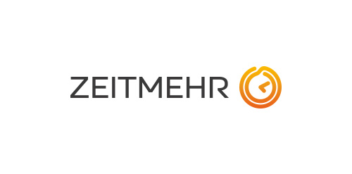ZEITMEHR logo设计:简洁现代的时钟元素