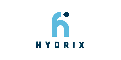 Hydrix Logo设计:现代简洁风格