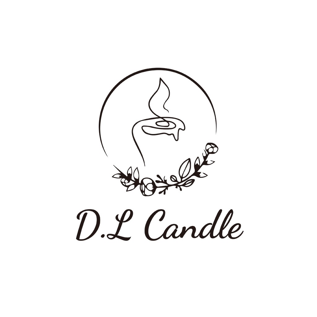 简约线条艺术：D.L Candle Logo设计