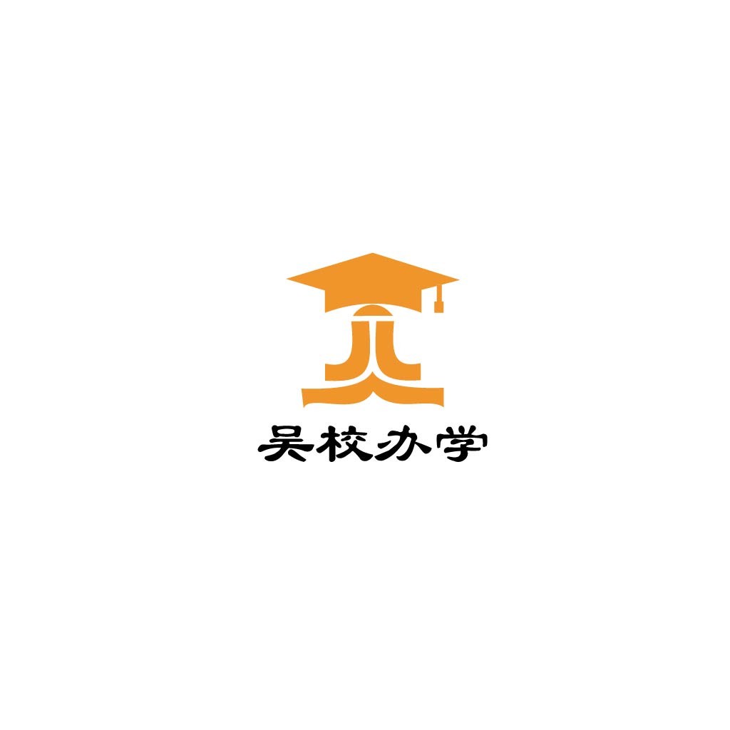 教育机构logo设计:简约学士帽图标