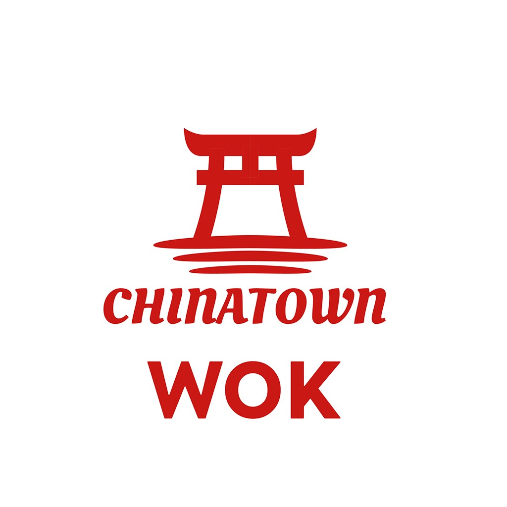 中式建筑风格的Wok Logo设计