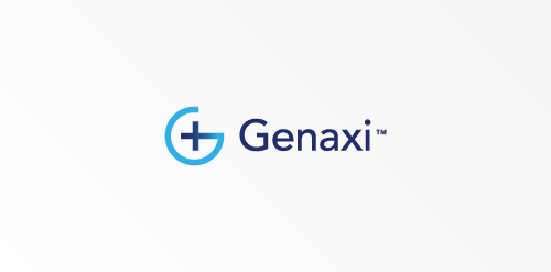 Genaxi logo设计：简洁现代医疗品牌标识