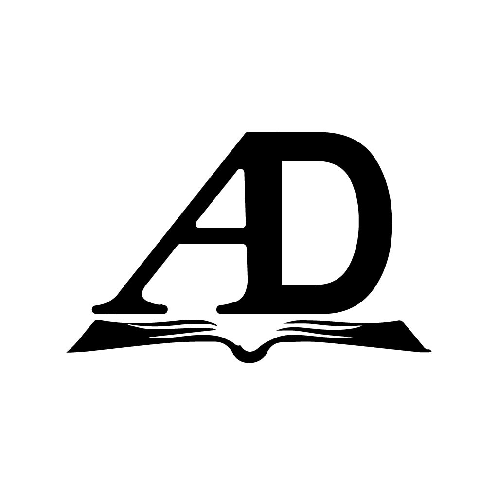 AD字母书本logo设计