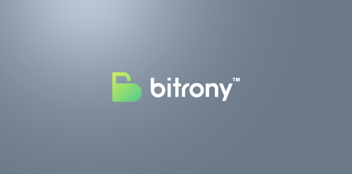 简洁现代的Bitrony Logo设计