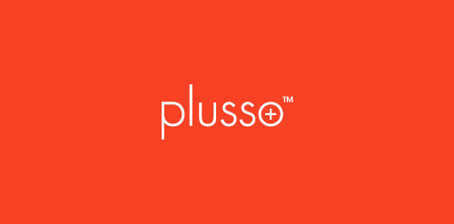 Plusso Logo设计：简洁现代品牌标识