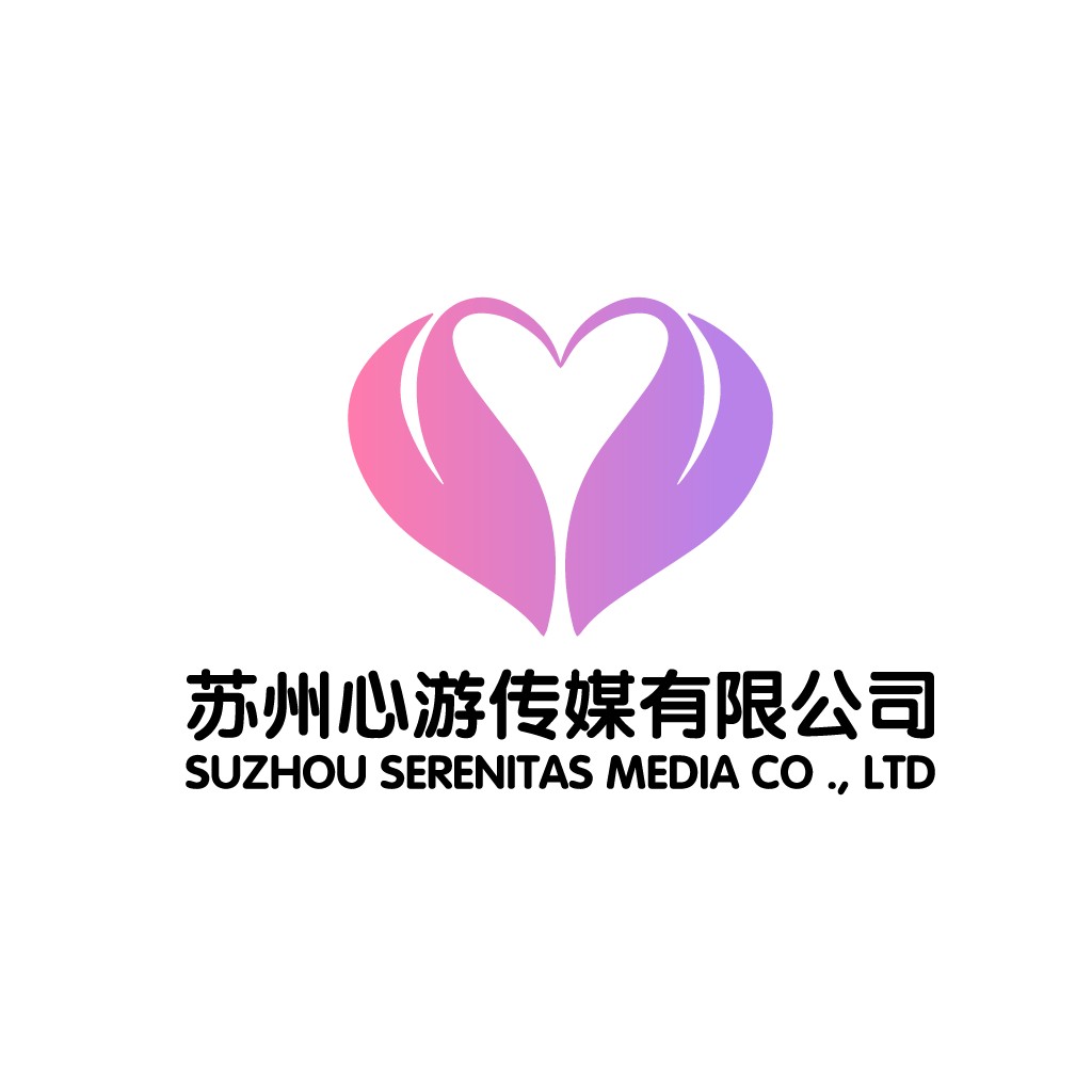 心形渐变色logo设计