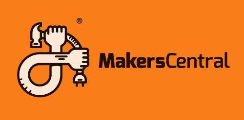 MakersersCentral logo设计:创新手工具图标