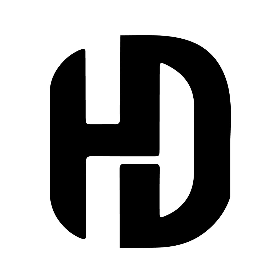 简约几何字母H标志设计