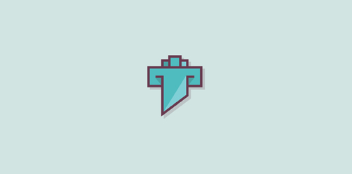 简约几何图形logo设计