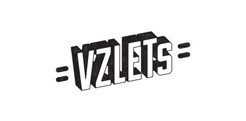 VZLETS logo设计:现代立体风格