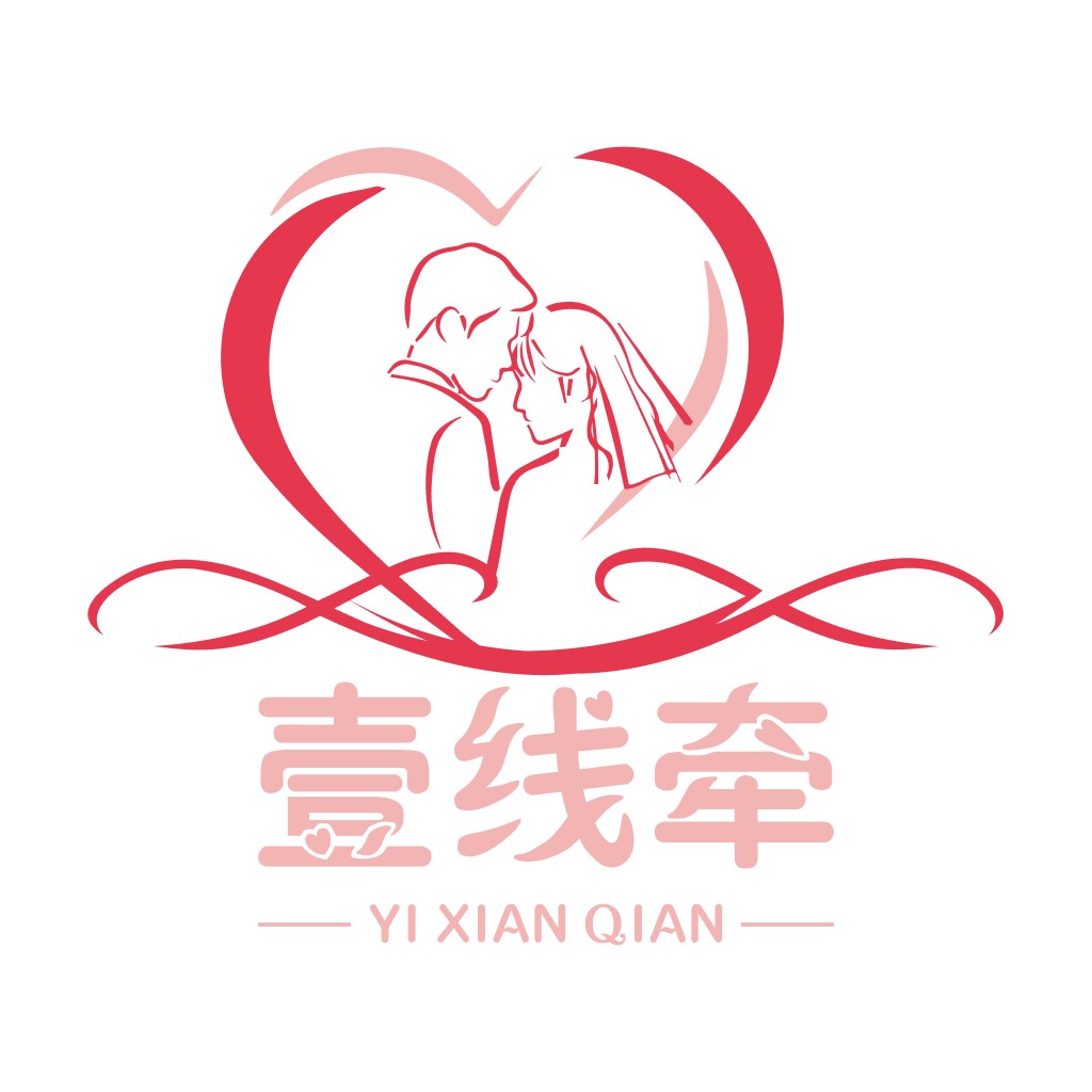 浪漫情侣心形logo设计