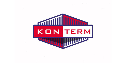 KON TERM logo设计:现代工业风标识