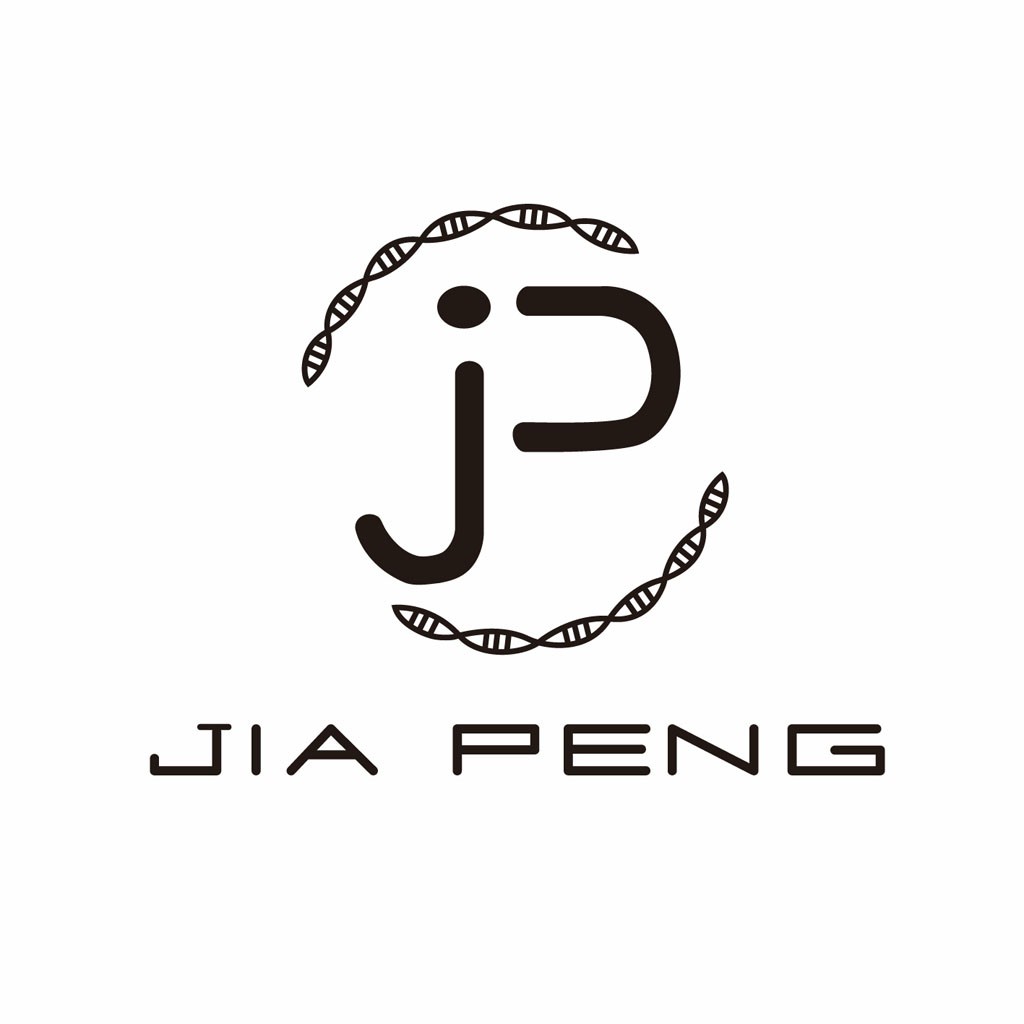 简约DNA元素的Jia Peng Logo设计