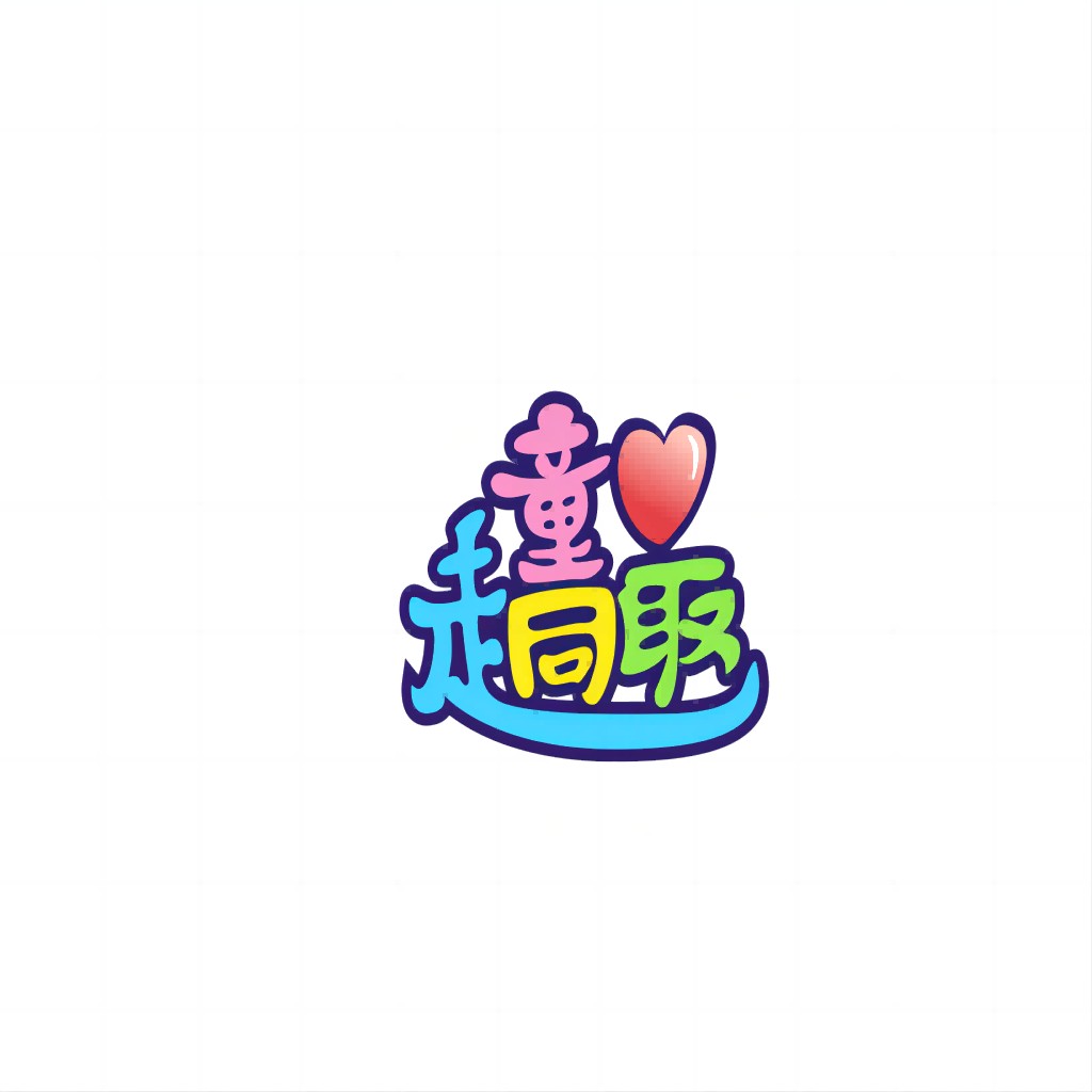 童心童趣卡通字体logo设计