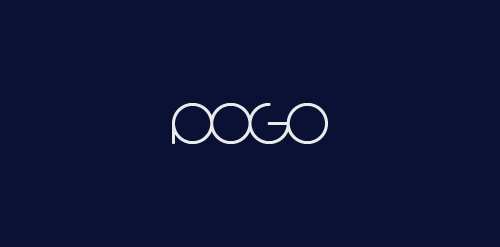 简洁现代的POGOO品牌logo设计