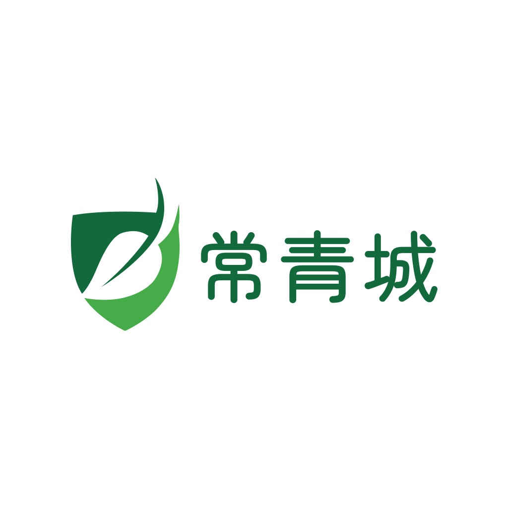 绿色生态盾牌logo设计