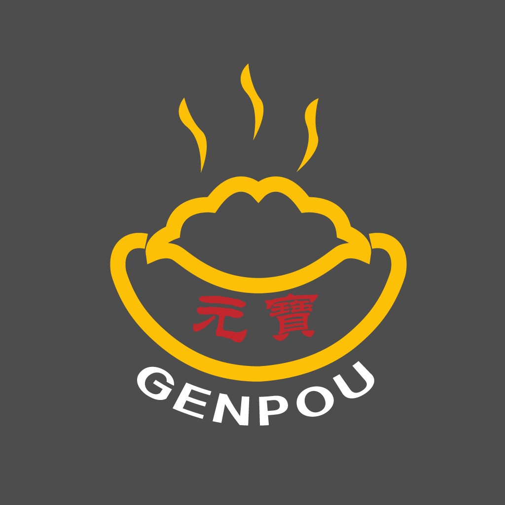 热腾腾的美食logo设计