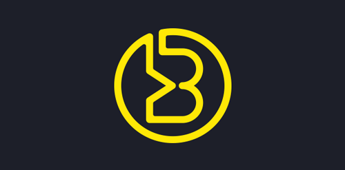 简洁几何图形logo设计