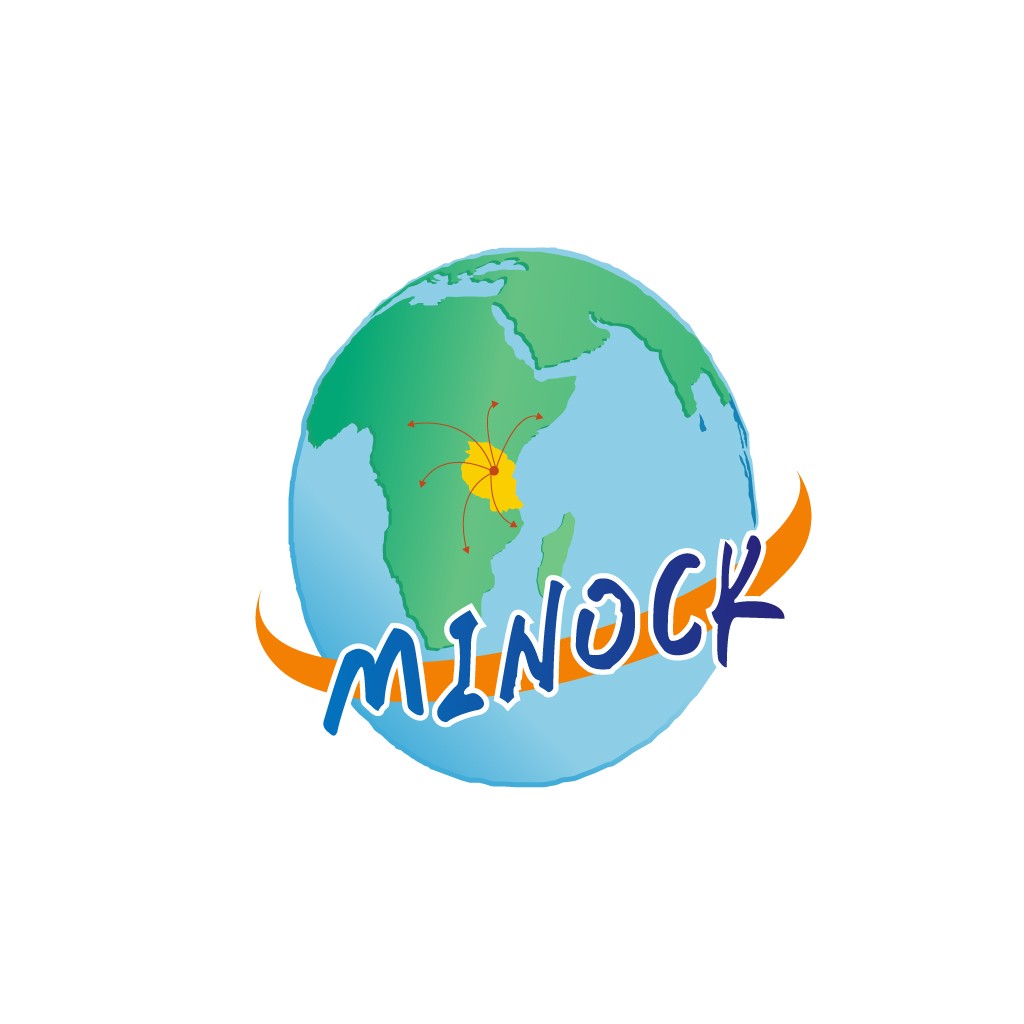 全球连接的MINOCK品牌logo设计
