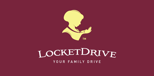 LocketDrive Logo设计:家庭旅行标识