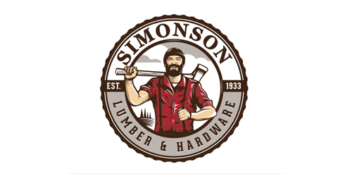 Simonson Lumber & Hardware Logo设计