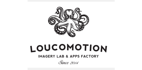 LOUCOMOTION LOGO设计：章鱼元素与现代科技的结合