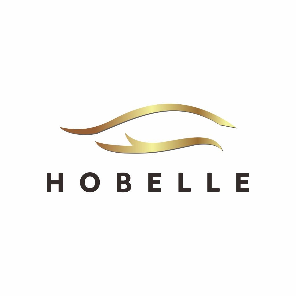 优雅金色波浪线条logo设计