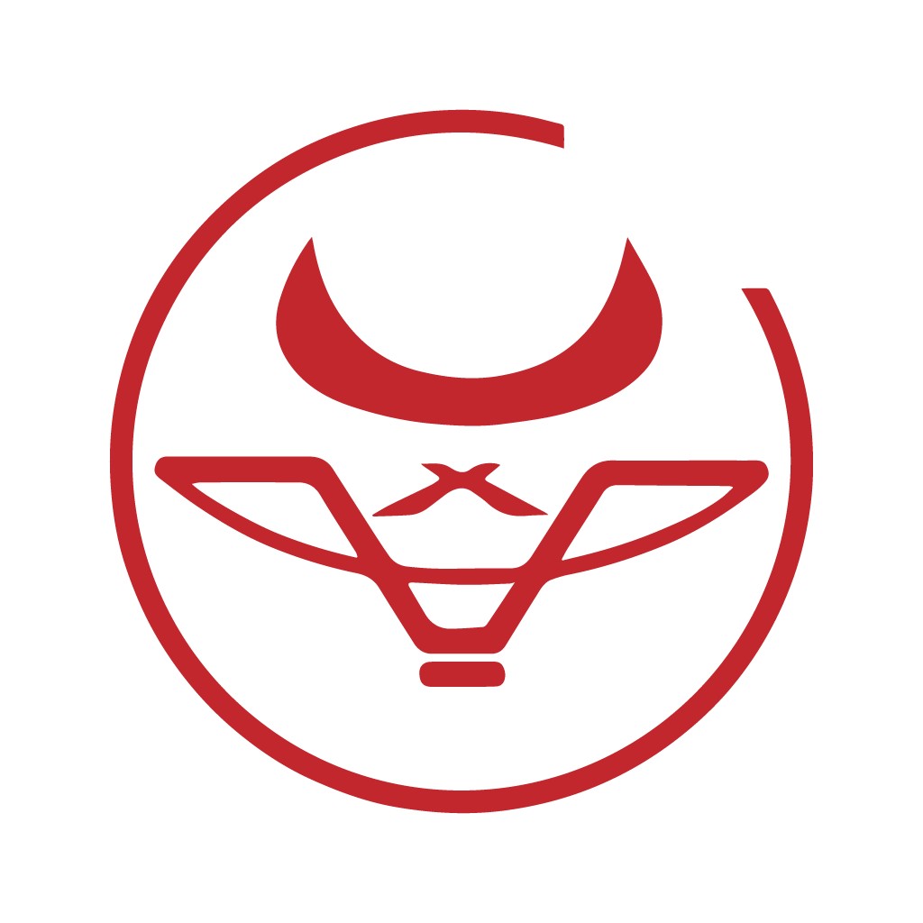 红牛头标志设计