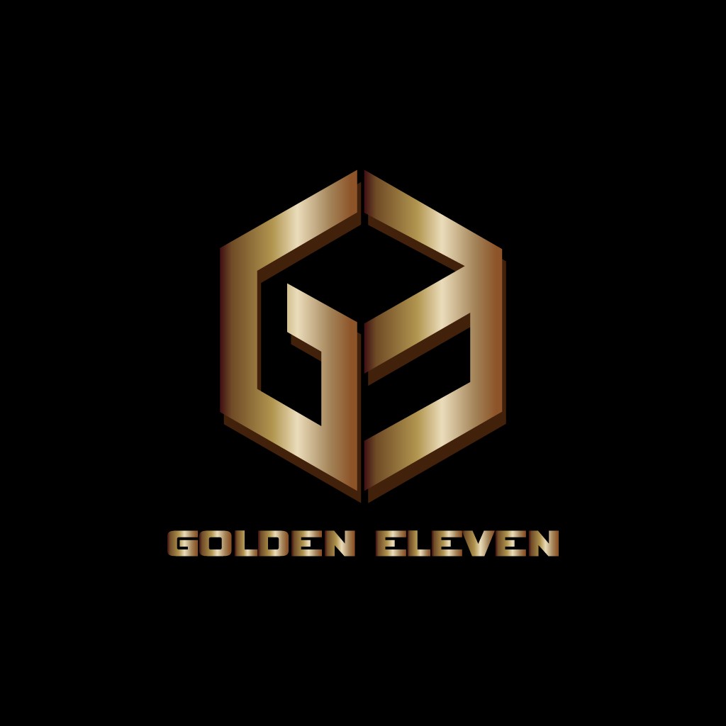 金色六边形Logo设计