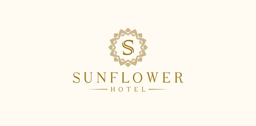 Sunflower Hotel Logo Design