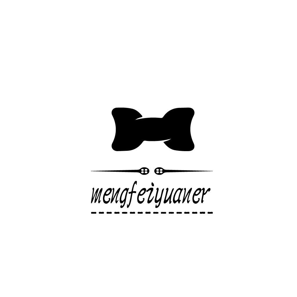 简约蝴蝶结logo设计