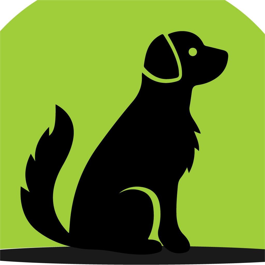 简约宠物狗标志设计