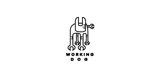 创意机械狗logo设计