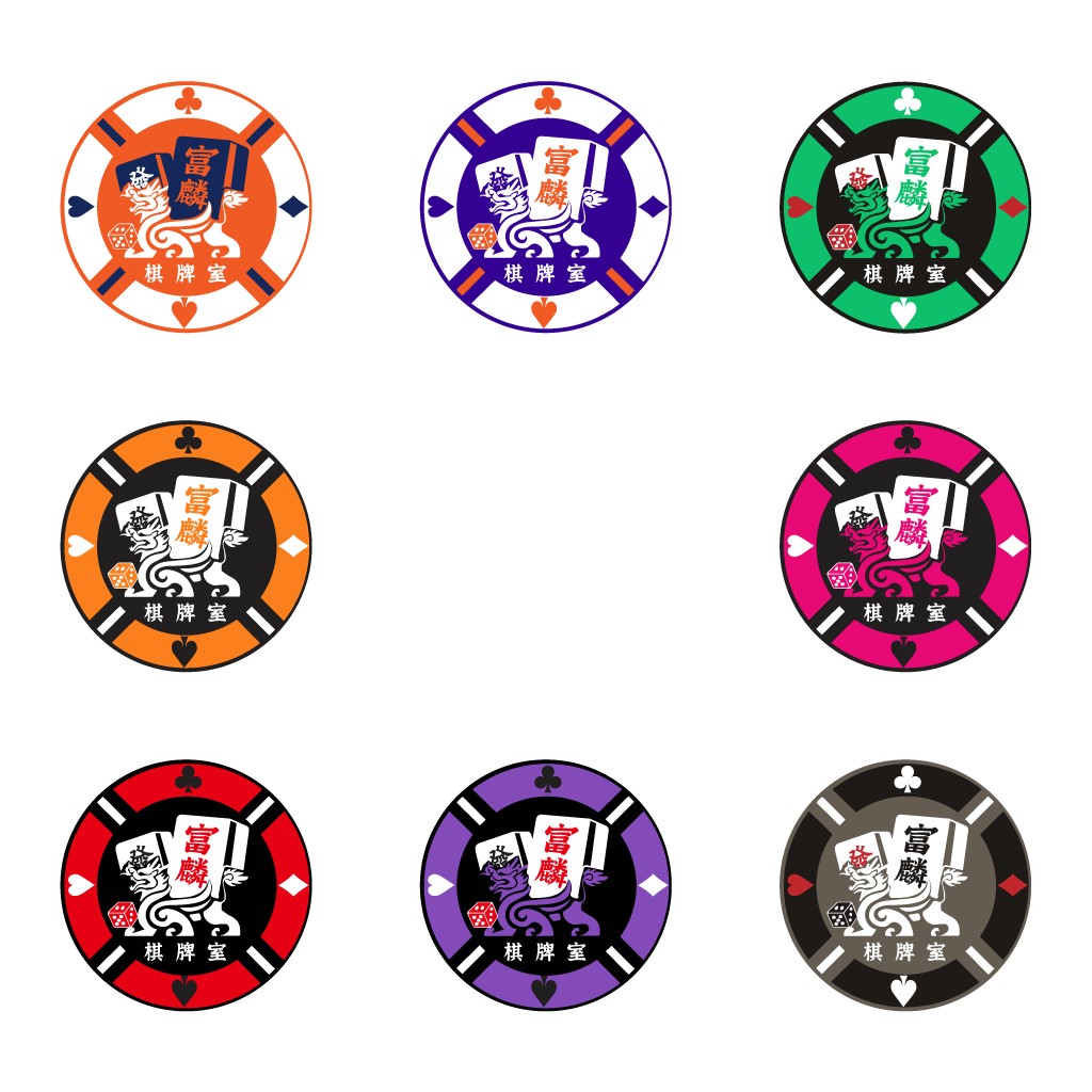 富麟棋牌室logo设计