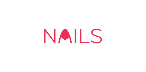 简约时尚的NAILS logo设计