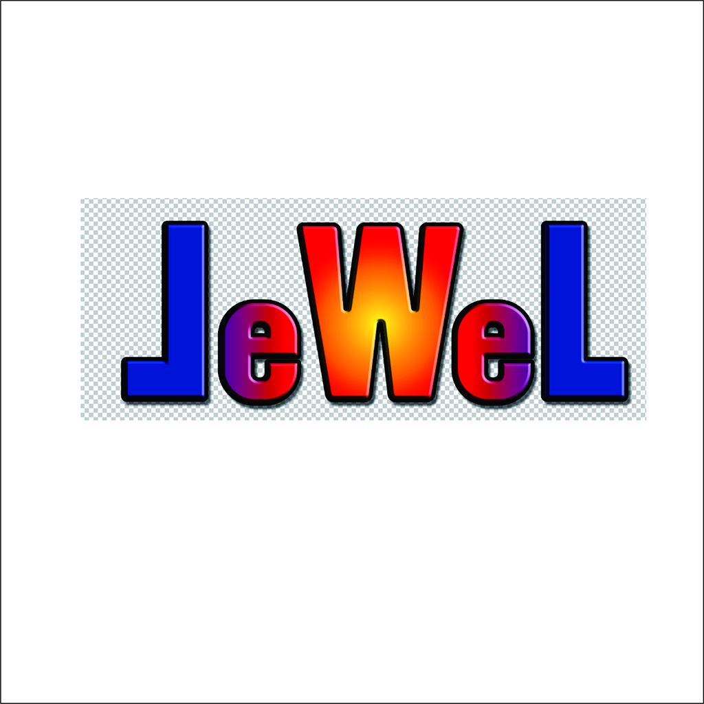 Jewel Logo设计:现代多彩字体