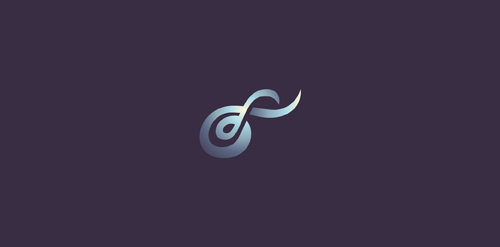 无限循环的抽象logo设计