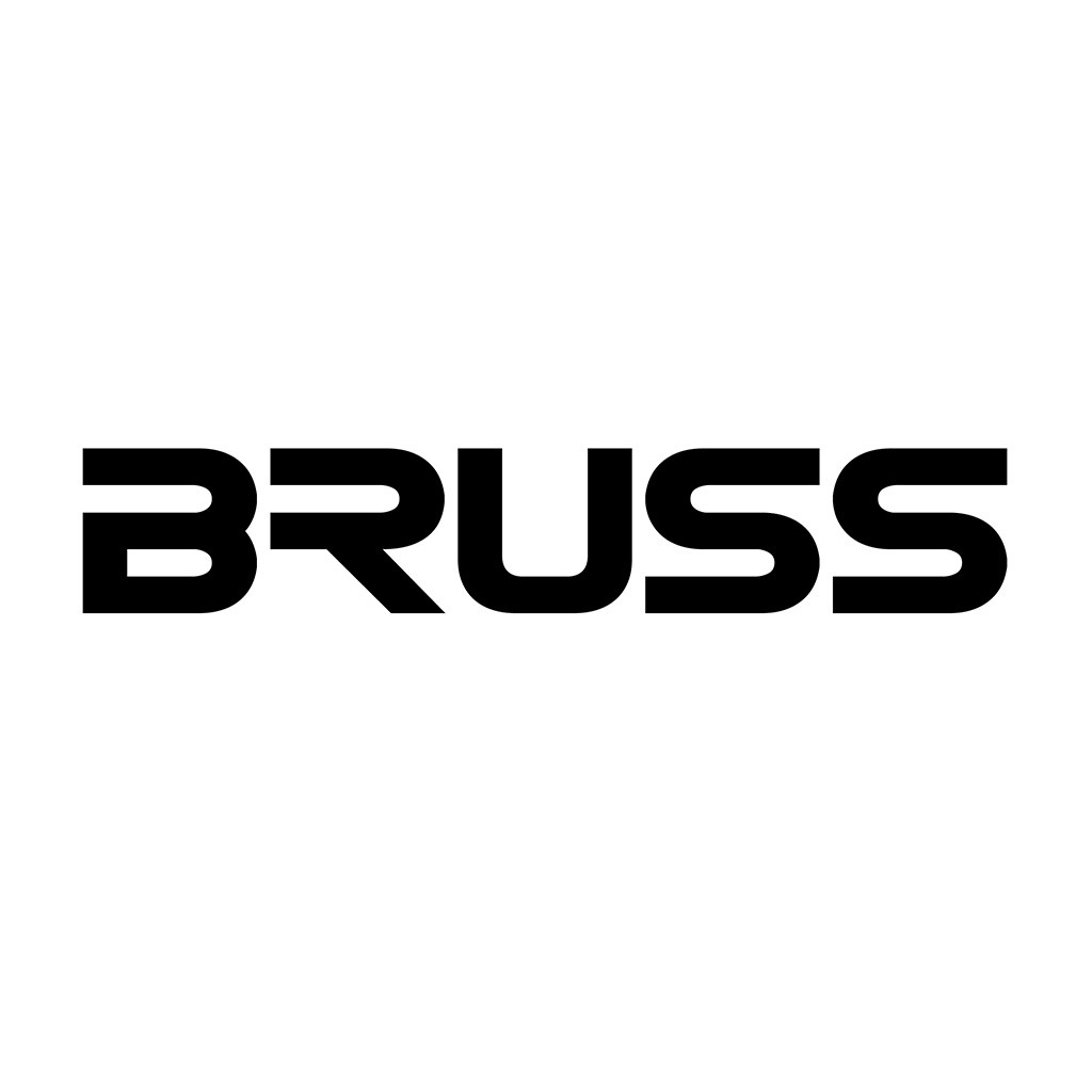 BRUSS logo设计:简洁现代字体
