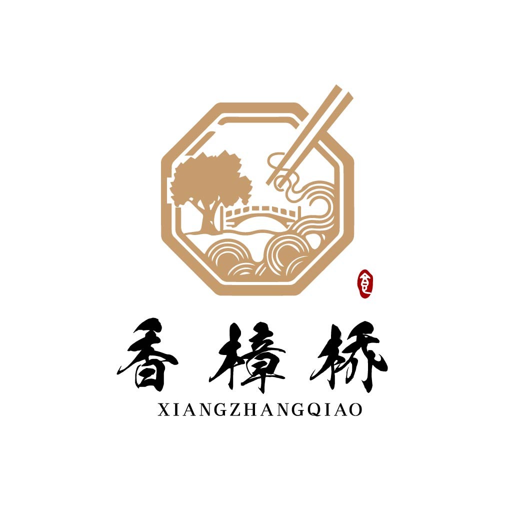 中式美食logo设计,融合传统与现代