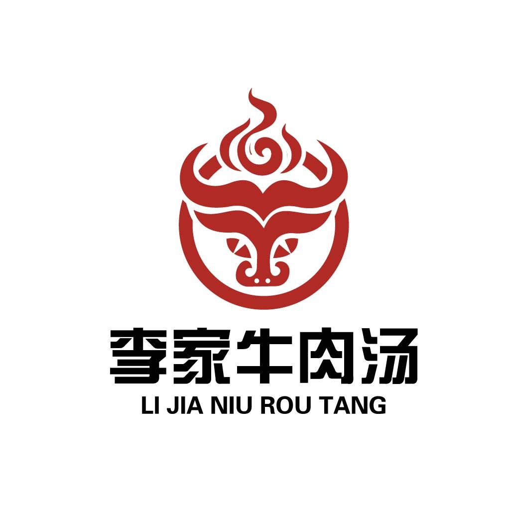牛头火红logo设计:餐饮品牌视觉标识